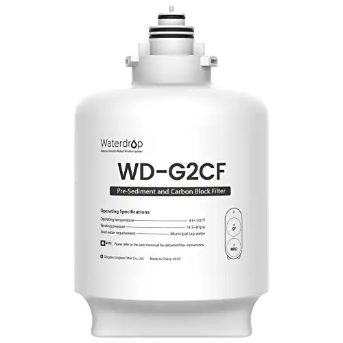 WD-G2CF Filter for Waterdrop G2P600 & G2 Series RO System