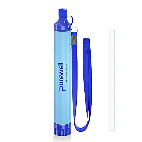 Purewell Outdoor Personal Water Filter Straw